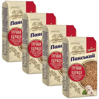 4kg Ukrainian Buckwheat Groats Roasted Kasha GMO-Free 4000g (4 x 1000g) Grechka