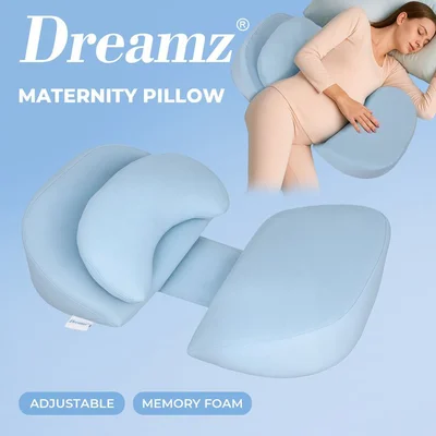 Dreamz Pregnancy Pillow Maternity Body Support Sleeping Women Nursing Feeding