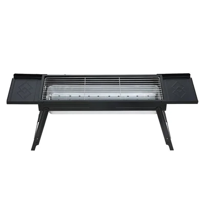 Grillz 89cm Width BBQ Grill Charcoal Smoker Foldable