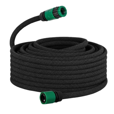 Traderight Soaker Hose 50M Deep Root Watering Even Flow for Garden Beds Black