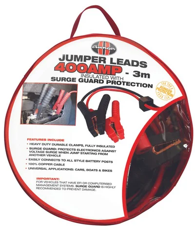 3M Jumper Leads 400A Heavy Duty Car Truck Booster Cables Jump Starter