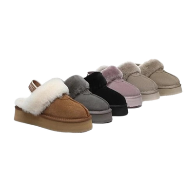 AUSTRALIAN SHEPHERD® UGG Slippers Women Removable Slingback Platform Waffle