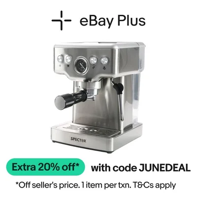 Spector Coffee Machine Espresso 20 Bar Cappuccino Maker Frother