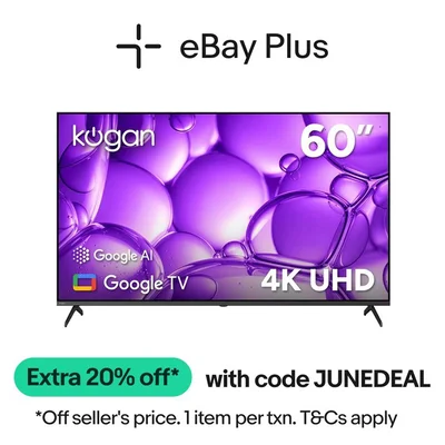 Kogan 60" LED 4K Smart AI Google TV - U95T, 60 Inch